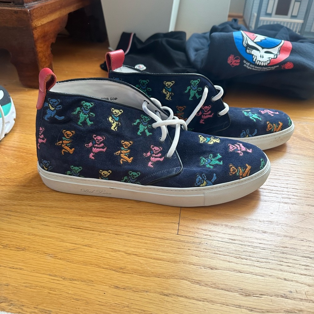 Del Toro Suede Dancing Bear high top sneakers